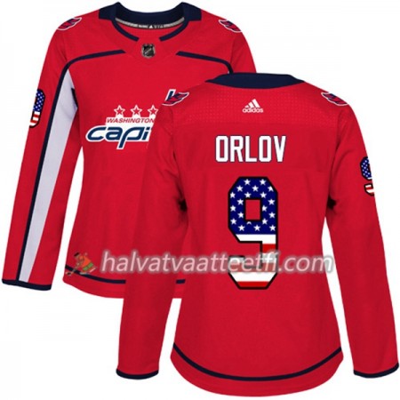 Naisten NHL Washington Capitals Pelipaita Dmitry Orlov 9 Adidas 2017-2018 Punainen USA Flag Fashion Authentic Naisten NHL Washington Capitals Pelipaita Dmitry Orlov 9 Adidas 2017-2018 Punainen USA Flag Fashion Authentic